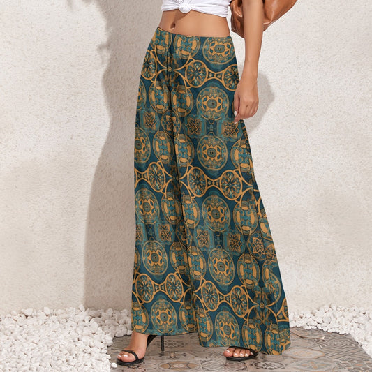 Original Graphic Print Wide Leg Pants