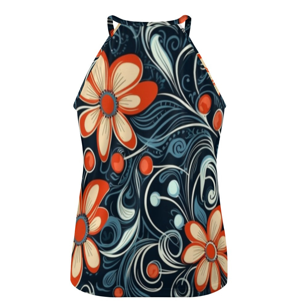 The Original Floral Graphic Print tank-top is a must-have ensemble piece for anyone looking to add a touch of style to their wardrobe. Featuring a vibrant floral graphic print, this sleeveless top is perfect for any occasion. Made with a comfortable crew-neck design, it offers both fashion and function. Elevate your look with this unique and eye-catching piece!