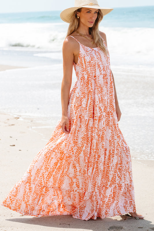 Make a statement with our Bohemian Style Abstract Print Maxi Dress! Featuring stunning spaghetti straps and a backless design, this dress is perfect for any occasion. The bold abstract print adds a touch of bohemian flair, making you the center of attention wherever you go! Express your unique style with this dress.