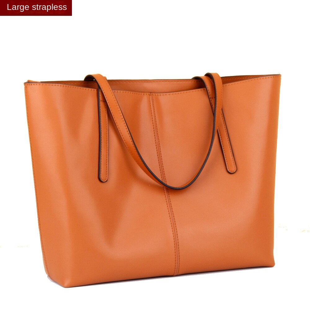 Leather High Capacity Tote Bag