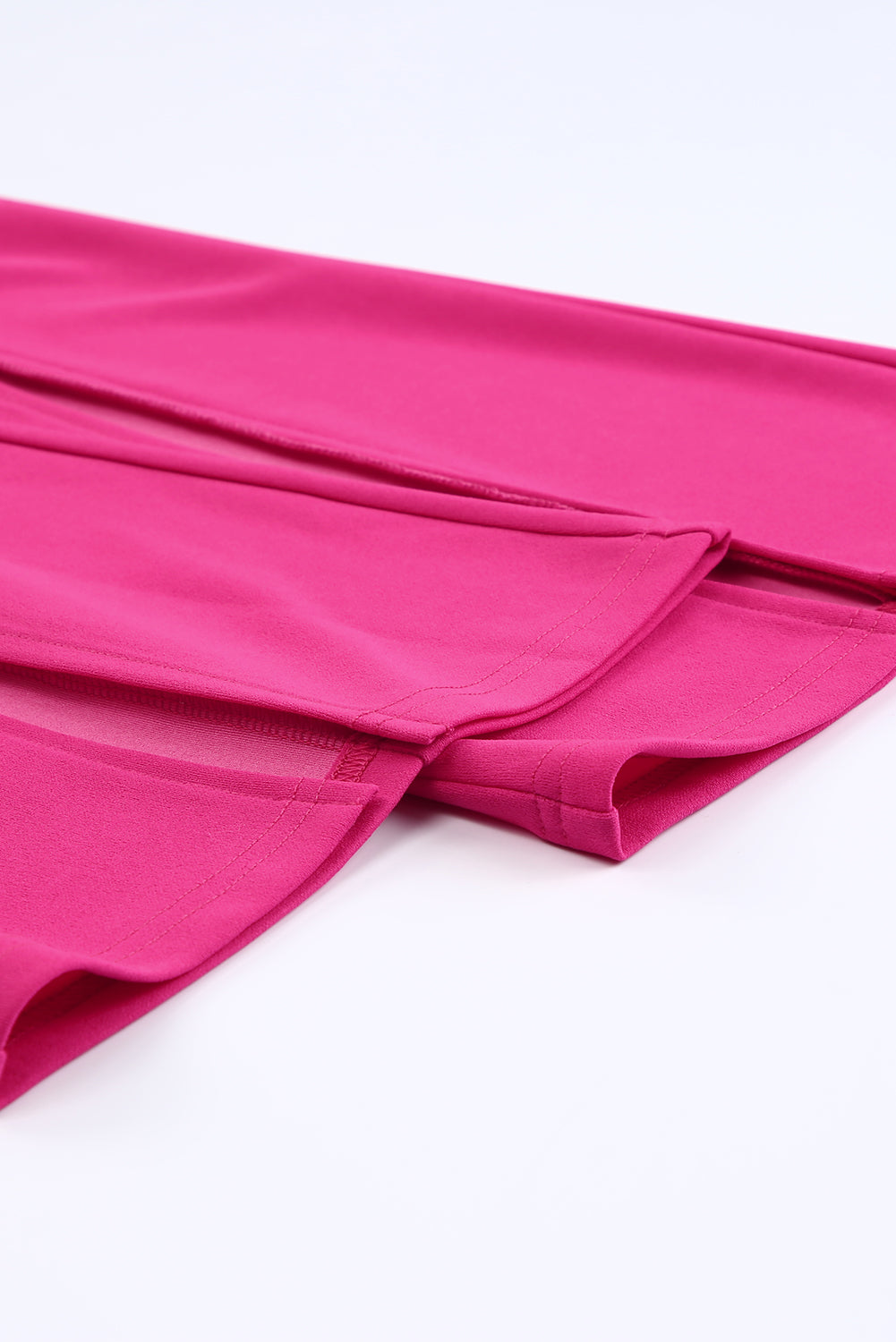 Beautiful Pink Split Hem High Waist Pants - Thread Harbor Clothing Company