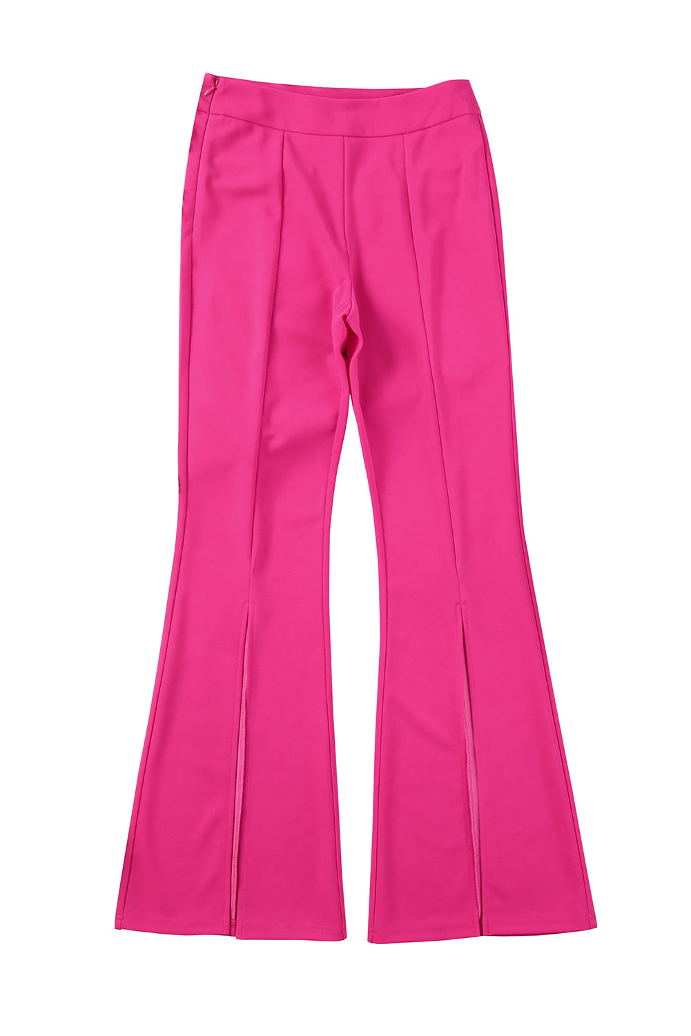 Beautiful Pink Split Hem High Waist Pants - Thread Harbor Clothing Company