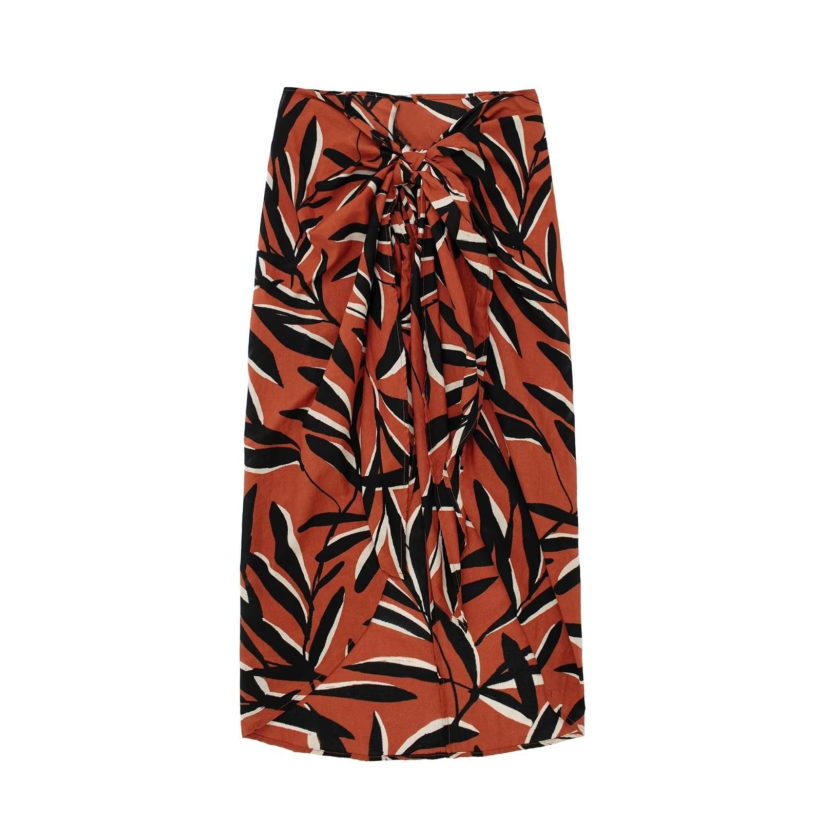 Add a touch of elegance to your summer wardrobe with our one-size-fits-all flowy skirt! Featuring a bold graphic print in red, or a chic tan and black option, this skirt is perfect for any occasion - whether it be a day at the office, a fun evening out, or a casual daytime look. Stay stylish and comfortable all summer long!