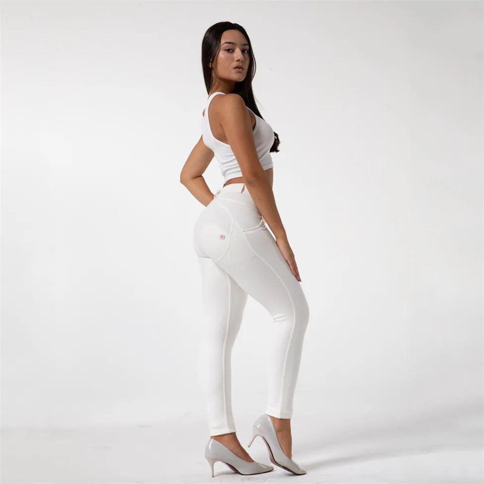 These Butt Lifting Leggings feature innovative technology and a mid-rise design for a flattering and comfortable fit. With a variety of 8 colors to choose from, these leggings offer a super stretchy fabric for a skinny leg look. Upgrade your activewear collection with these stylish and functional leggings.