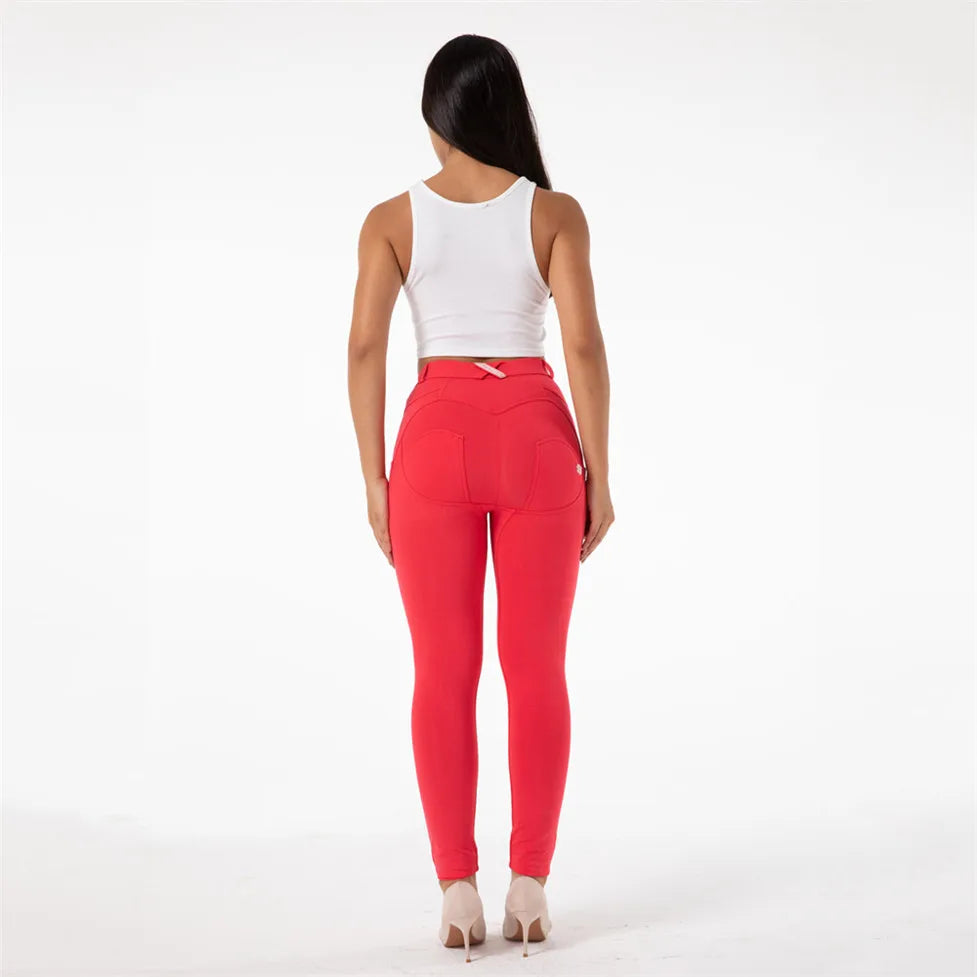 Unlock your full potential with our Red Mid Rise Stretchy Workout Leggings! Made with high-quality stretch material, these leggings provide maximum comfort and flexibility for your intense workout sessions. The vibrant red color adds a bold and powerful touch to your gym look. Elevate your performance and style with these must-have leggings.