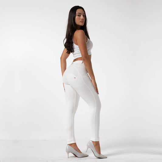 These Butt Lifting Leggings feature innovative technology and a mid-rise design for a flattering and comfortable fit. With a variety of 8 colors to choose from, these leggings offer a super stretchy fabric for a skinny leg look. Upgrade your activewear collection with these stylish and functional leggings.