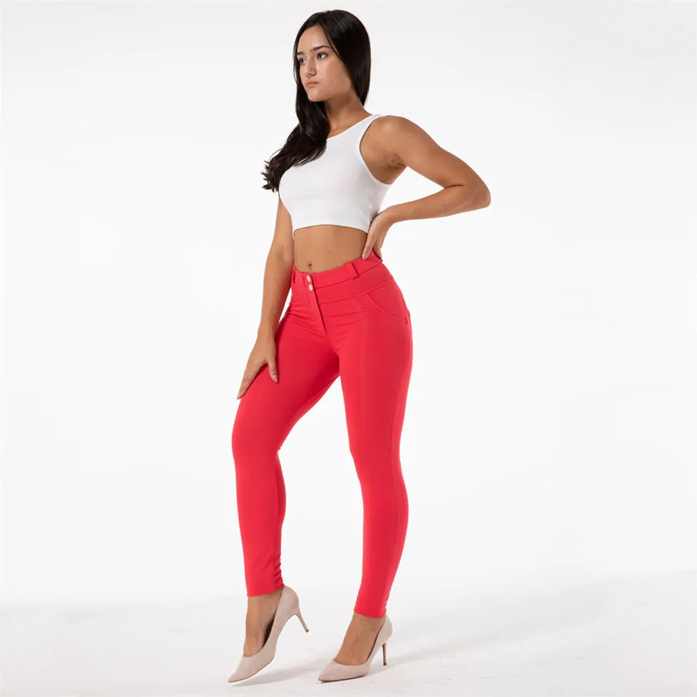 Unlock your full potential with our Red Mid Rise Stretchy Workout Leggings! Made with high-quality stretch material, these leggings provide maximum comfort and flexibility for your intense workout sessions. The vibrant red color adds a bold and powerful touch to your gym look. Elevate your performance and style with these must-have leggings.