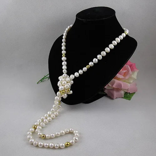 Handmade Baroque Style Freshwater Pearl Necklace -Thread Harbor Clothing Company