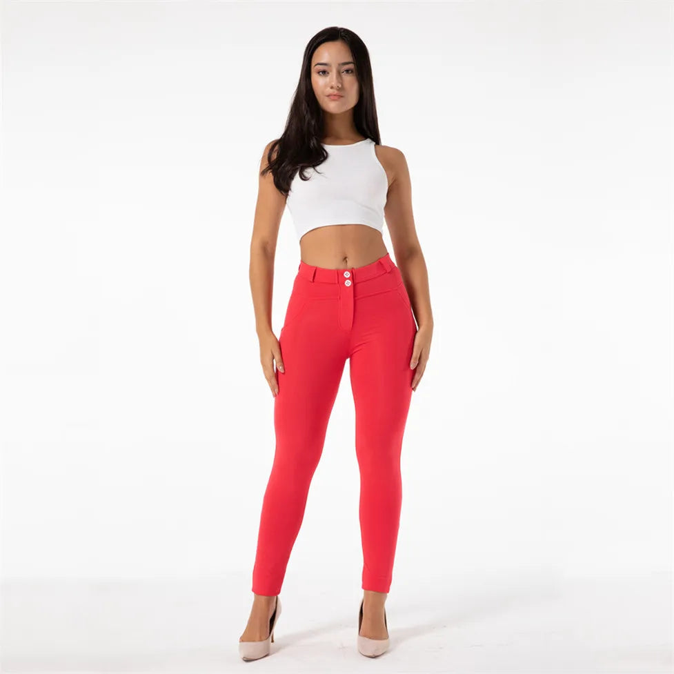 Unlock your full potential with our Red Mid Rise Stretchy Workout Leggings! Made with high-quality stretch material, these leggings provide maximum comfort and flexibility for your intense workout sessions. The vibrant red color adds a bold and powerful touch to your gym look. Elevate your performance and style with these must-have leggings.