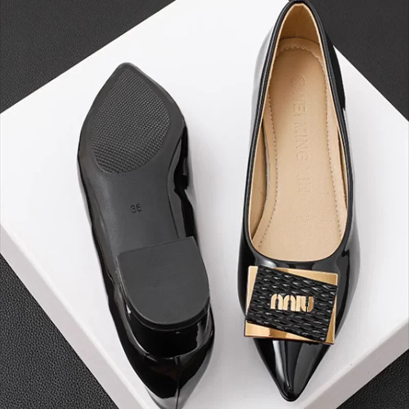 Fashionable Classy Loafer Slip-On Flat Heels