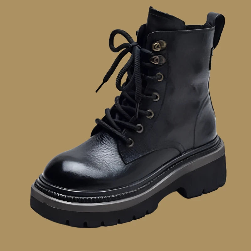 Black Combat  Boots