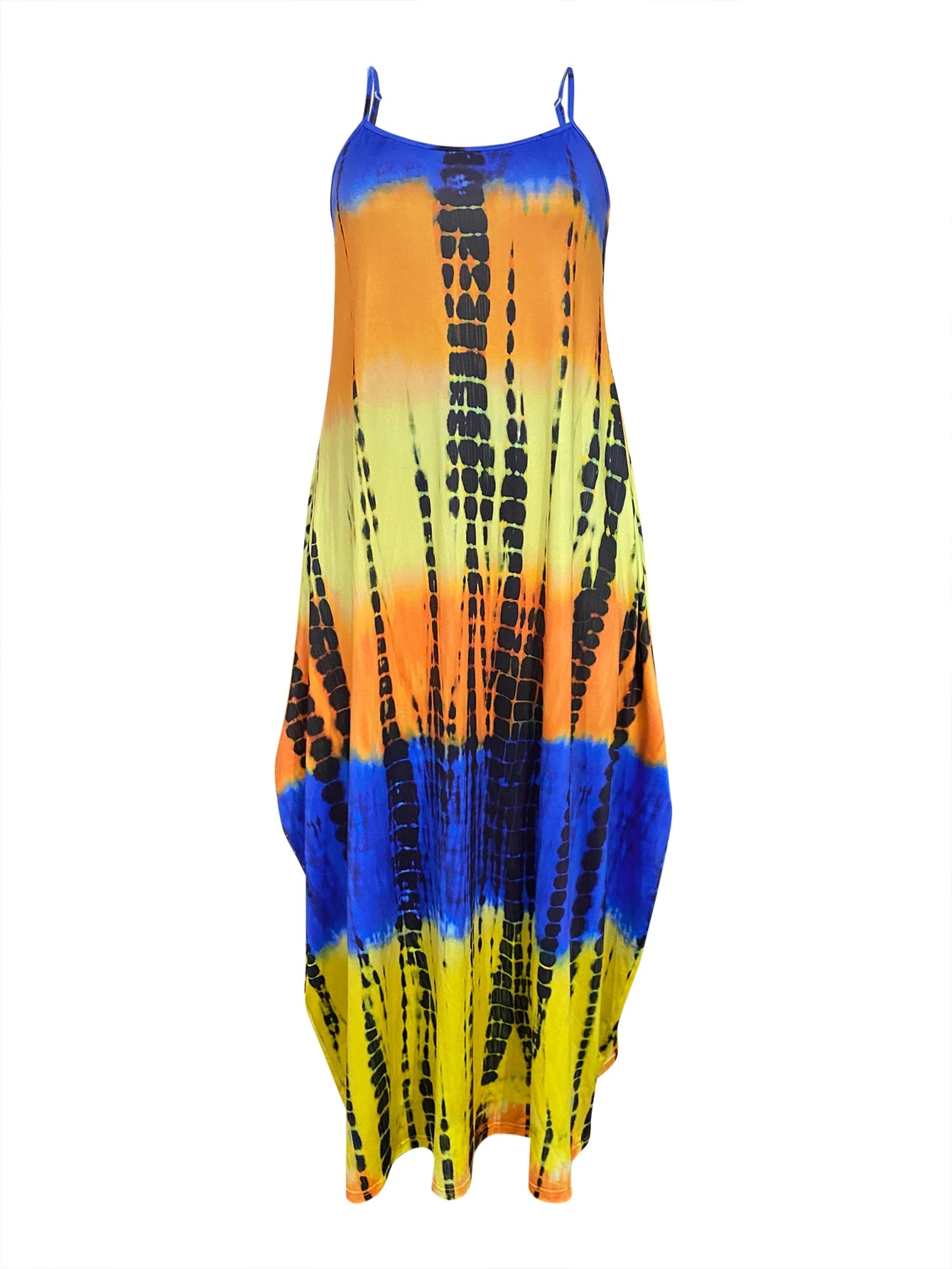 Elevate your style with our Plus Size Tie Dye Tank Maxi Dress! Designed for sizes 2XL-5XL, this dress features a gorgeous tie dye pattern and a flattering tank top silhouette. Perfect for any occasion, this dress will make you feel confident and stylish. Embrace your curves and stand out from the crowd with this must-have piece!