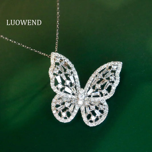 Elevate your style with our stunning 18K White Gold Natural Diamond Butterfly Pendant! Adorned with sparkling diamonds, this pendant will add a touch of elegance and beauty to any outfit. Made with high-quality materials, it's the perfect accessory for any occasion. Handcrafted with love and care, this pendant is truly one-of-a-kind. Order now and make a statement!