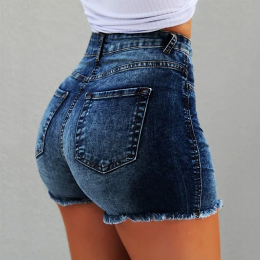 Elevate your summer wardrobe with our Classic High Waisted Denim Shorts! Designed with a flattering high waist and trendy frayed edges, these shorts are perfect for any occasion. Pair them with a crop top for a casual look or dress them up with a blouse for a night out. Embrace style and comfort with these versatile shorts.