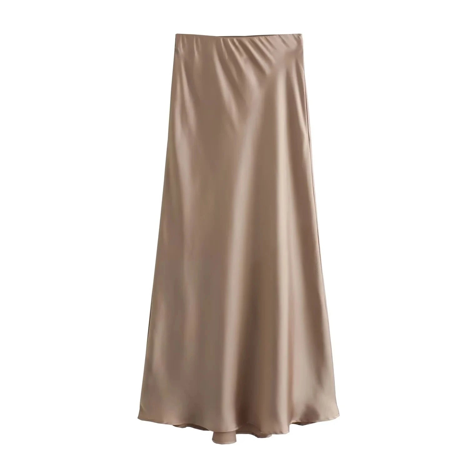 Get ready to elevate your style with our Women's Elastic Waist Mid Length Casual Satin Skirt! Made from high-quality satin, this skirt offers a comfortable and flattering fit with its elastic waistband. Perfect for any casual occasion, it's a must-have addition to your wardrobe.