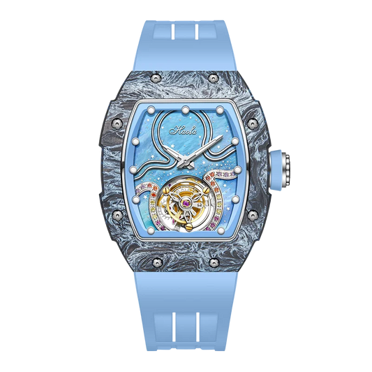 Introducing our Unique Luxury Mechanical Large Face Watch! With its luxurious diamond design and precise mechanical movement, this watch is a true statement piece. Elevate your style and make a lasting impression with this stunning timepiece. Exude confidence and sophistication wherever you go.