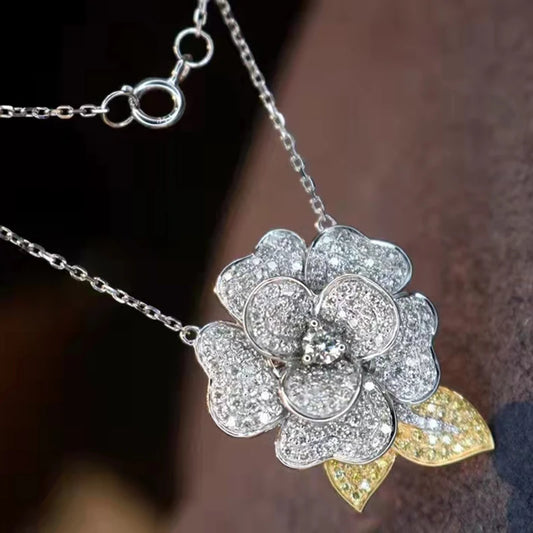 Elevate your style with this stunning Certified 1.2 Carat Natural Diamond Gemstone Flower Pendant. Crafted with 18K Gold, this exquisite piece is not only luxurious but also certified for authenticity. Add a touch of elegance to any outfit and sparkle with confidence.