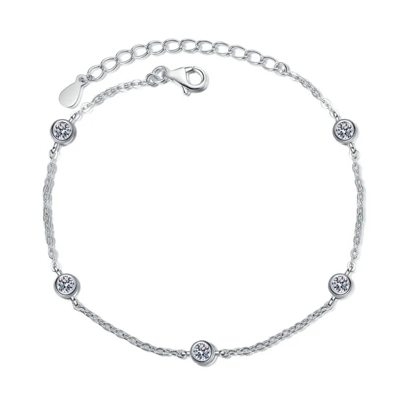 Beautiful GRA Certified Platinum Women's Chain Bracelet