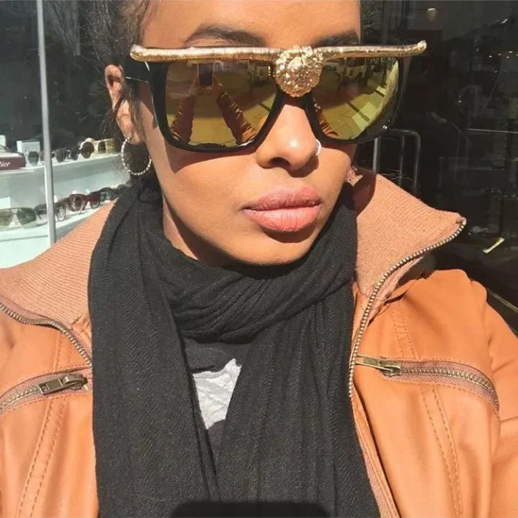 Add a touch of trendy style to your look with our Fashion Designer Square Sunglasses for Women. These fashion sunglasses are the perfect addition to any outfit and provide both UV protection and a sleek aesthetic. With the trending square shape, these sunglasses are sure to turn heads.