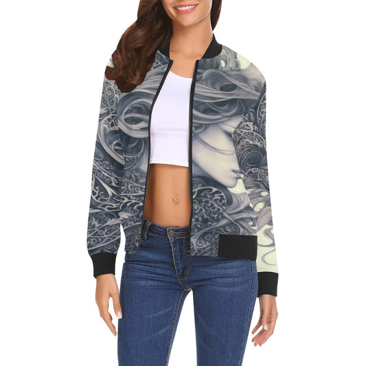 Original Graphic Print Bomber Jacket