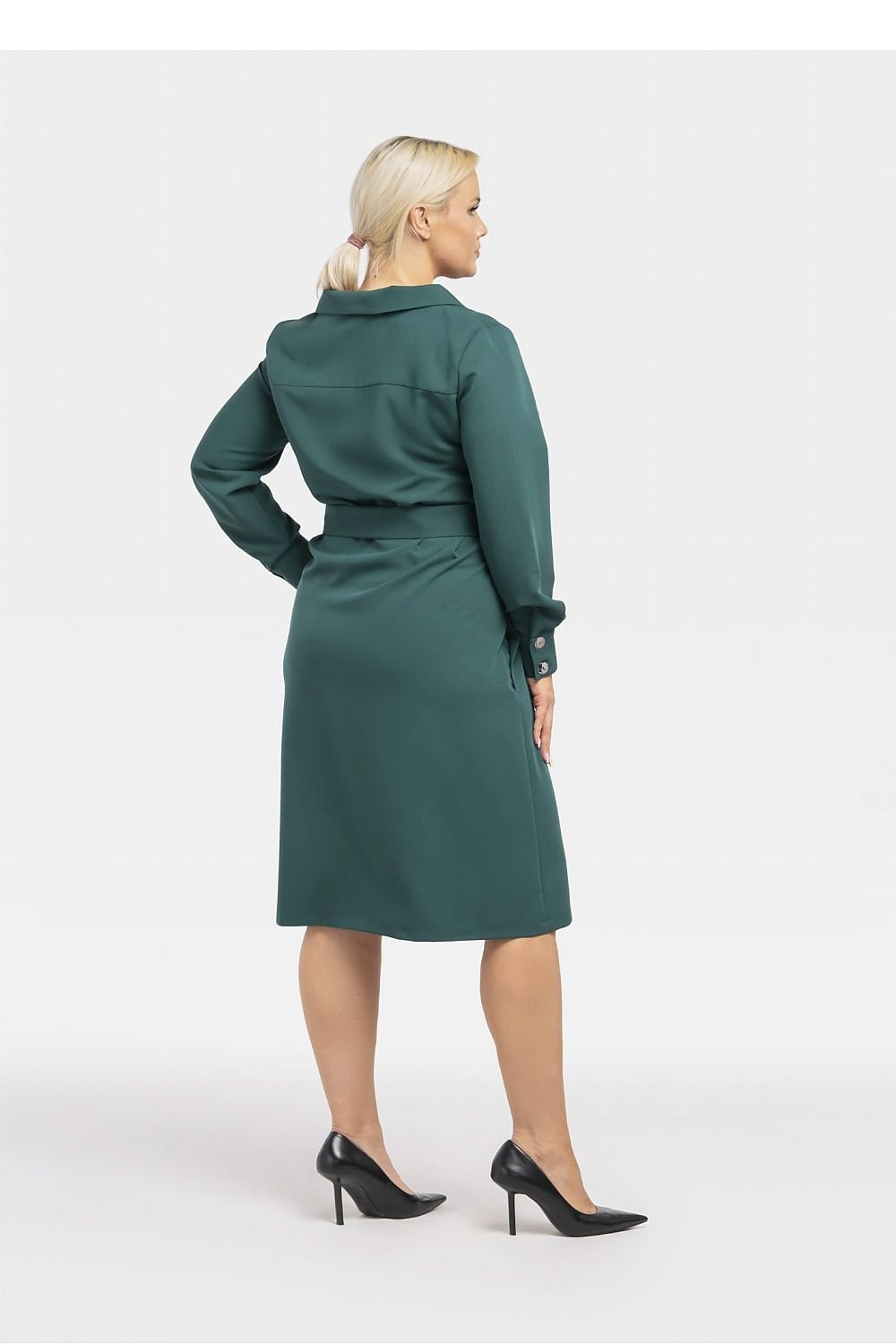 Elevate your style with our Ladies Plus Size Belted Button Down Dress! This versatile dress features a flattering belted waist and button down front, perfect for any occasion. Step into confidence and embrace your curves with this must-have addition to your wardrobe.