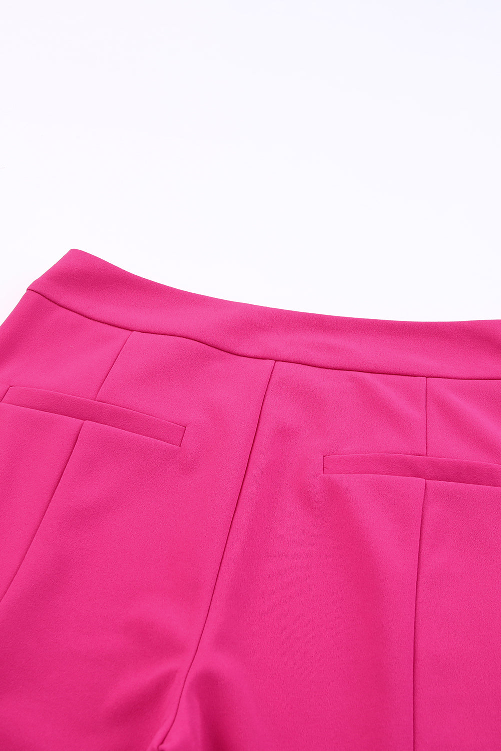 Beautiful Pink Split Hem High Waist Pants - Thread Harbor Clothing Company