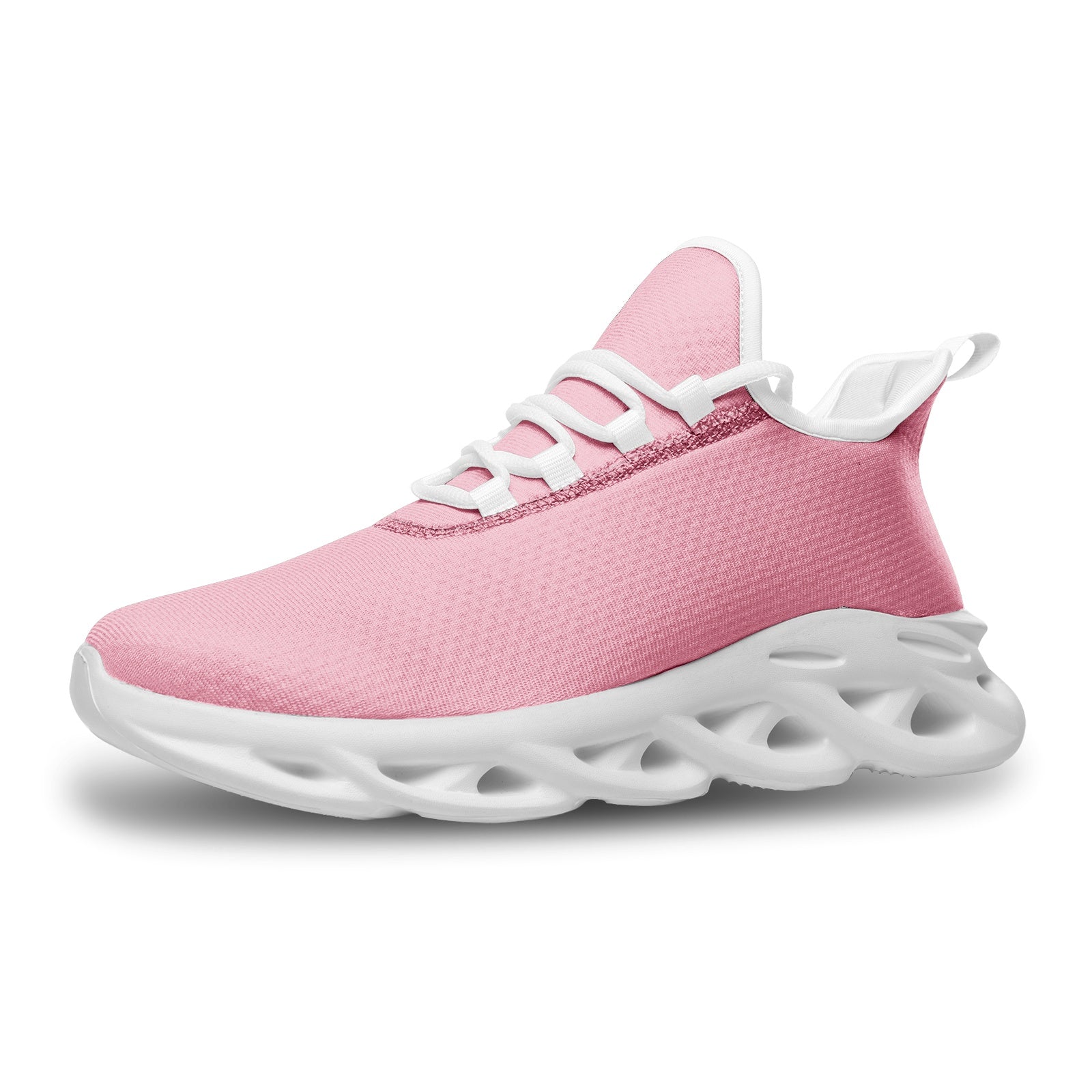 Experience ultimate comfort and style with our Unisex Casual Pink Bounce Mesh Knit Sneakers. The breathable mesh knit design provides a perfect fit while the vibrant pink color adds a touch of fun. Perfect for any occasion, these sneakers will keep you bouncing through your day!