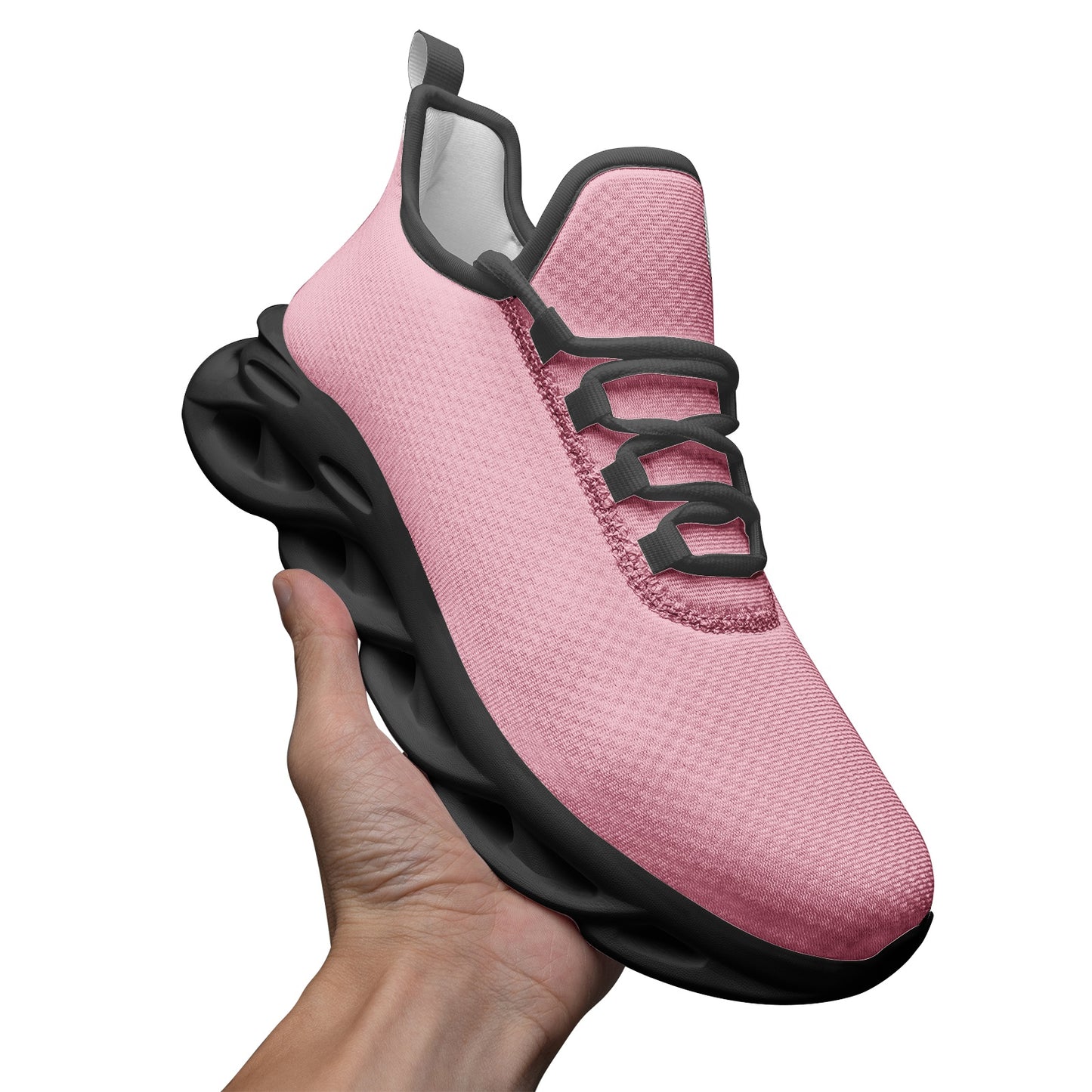 Experience ultimate comfort and style with our Unisex Casual Pink Bounce Mesh Knit Sneakers. The breathable mesh knit design provides a perfect fit while the vibrant pink color adds a touch of fun. Perfect for any occasion, these sneakers will keep you bouncing through your day!